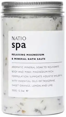 healthylife Natio Spa Relaxing Magnesium & Mineral Bath Salts offer