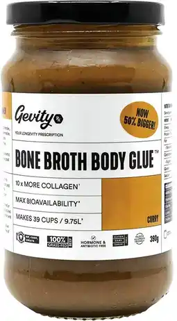 healthylife Gevity Rx Bone Broth Body Glue Curry offer