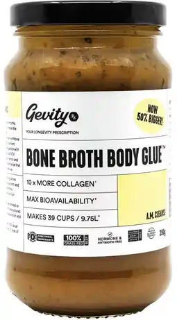 healthylife Gevity Rx Bone Broth Body Glue A.M Cleanse offer