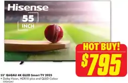 The Good Guys Hisense 55" Q6QAU 4K QLED Smart TV 2025 offer