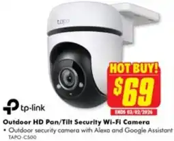 The Good Guys Outdoor HD Pan/Tilt Security Wi-Fi Camera offer
