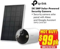 The Good Guys Tp-link 2K 3MP Solar-Powered Security Camera offer