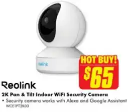 The Good Guys Reolink 2K Pan & Tilt Indoor WiFi Security Camera offer
