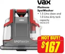 The Good Guys Vax Platinum SpotWasher offer