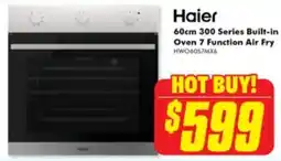 The Good Guys Haier 300 Series Built-in Oven 7 Function Air Fry offer