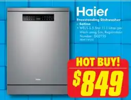 The Good Guys Haier Freestanding Dishwasher offer