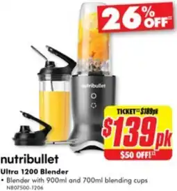 The Good Guys Nutribullet Ultra 1200 Blender offer