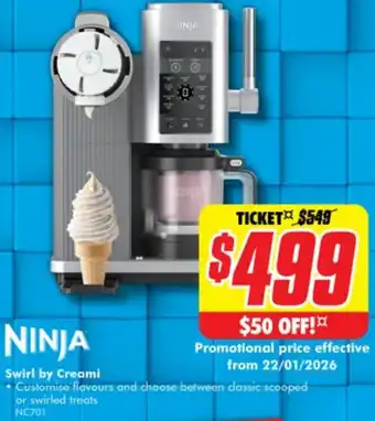 The Good Guys NINJA Swirl by Creami offer
