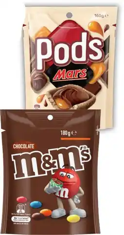 IGA M&M’s 120‑180g, Pods 160g or Maltesers 120‑140g Share Pack Selected Varieties offer