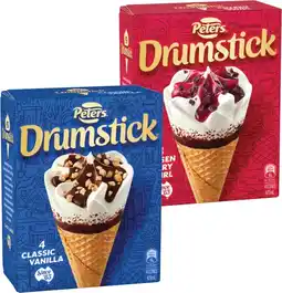 IGA Peters Drumstick 4 Pack or Mini 6 Pack Selected Varieties offer