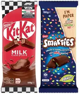 IGA Nestlé Chocolate Blocks 118‑180g Selected Varieties offer
