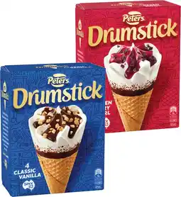 IGA Peters Drumstick 4 Pack or Minis 6 Pack Selected Varieties offer
