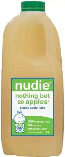 IGA Nudie Apple Juice or Tropical Brekkie Juice 2 Litre offer