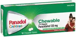 IGA Panadol Children 7+ Years Chewable Paracetamol Tablets offer