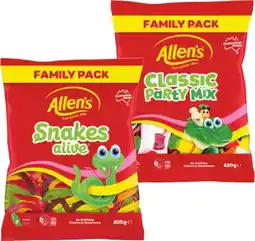 IGA Allen’s Lollies Family‑420g Selected Varieties offer