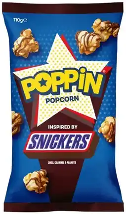 IGA Poppin Popcorn Snickers, Twix or M&M’s Minis 110g offer