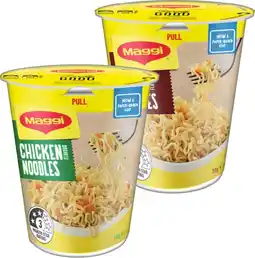 IGA Maggi Cup Noodles 58‑65g Selected Varieties offer