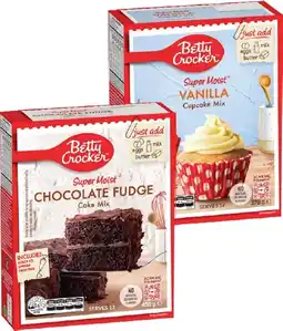 IGA Betty Crocker Super Moist Baking Mix 370‑450g Selected Varieties offer