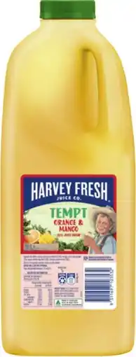 IGA Harvey Fresh Tempt Juice Drink Selected Varieties offer