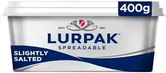 IGA Lurpak Spreadable Butter Slightly Salted offer