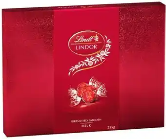 Lindt Lindor Chocolate Gift Box 232‑235g Selected Varieties