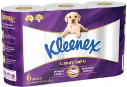 IGA Kleenex Luxury Quilts Toilet Tissue offer