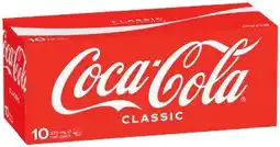 IGA Coca-Cola, Sprite, Fanta or Mount Franklin Sparkling Water 10×375mL Selected Varieties offer