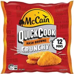 IGA McCain Quick Cook Crunchy Hash Browns offer