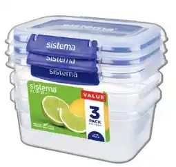 IGA Sistema Klip It Rectangle Food Storage Container 1 Litre offer