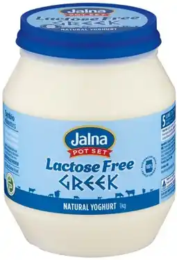 IGA Jalna Pot Set Lactose Free Yoghurt Selected Varieties offer