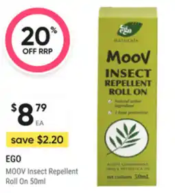 healthylife Ego moov insect repellent roll on offer
