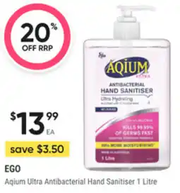 healthylife Ego aqium ultra antibacterial hand sanitiser offer