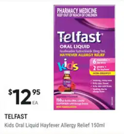 healthylife Telfast Kids Oral Liquid Hayfever Allergy Relief offer