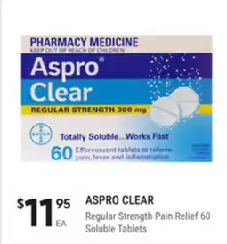 healthylife aspro clear regular strength pain relief offer