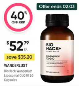 healthylife S wanderlust biohack wanderlust liposomal coq10. offer