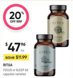 healthylife Ritua focus or sleep offer