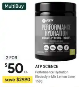 healthylife Atp science performance hydration electrolyte mix lemon lime offer