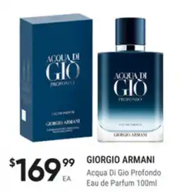 healthylife Giorgio armani acqua di gio profondo eau de parfum offer