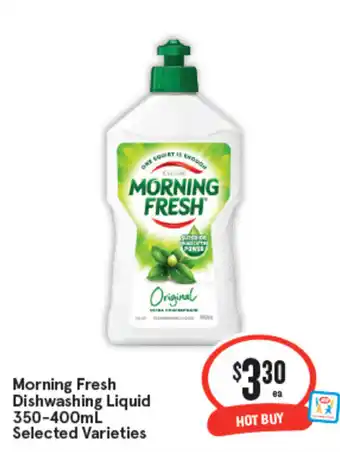 IGA Morning fresh dishwashing liquid offer