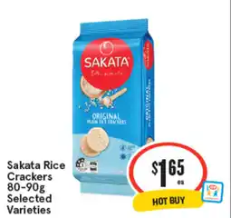 IGA Sakata Rice Crackers offer