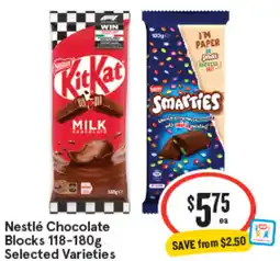 IGA Nestlé Chocolate Blocks offer