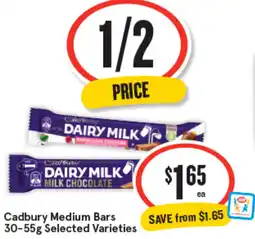 IGA Cadbury Medium Bars offer