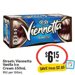 IGA Streets viennetta vanilla ice cream offer