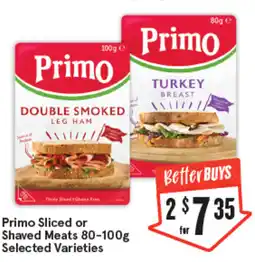 IGA Primo Sliced or Shaved Meats offer