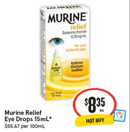 IGA Murine relief eye drops offer