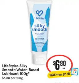IGA Lifestyles silky smooth water-based lubricant offer