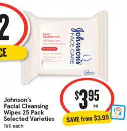IGA Johnson's Facial Cleansing Wipes x offer