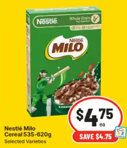 IGA Nestlé milo cereal offer