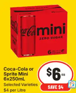 IGA Coca-cola or sprite mini offer