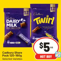 IGA Cadbury share pack offer